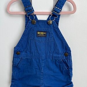 Vintage OshKosh B'gosh Blue Vestbak Shortalls Bibs Boy 24M
